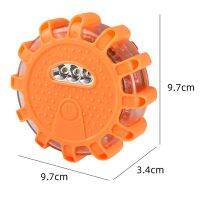 ไฟถนน Led กระพริบแถบเรืองแสงติดแขนสำหรับกลางคืนแผ่นดิสก์ฉุกเฉินเตือนลำแสงเบอร์กันดี1ชิ้น