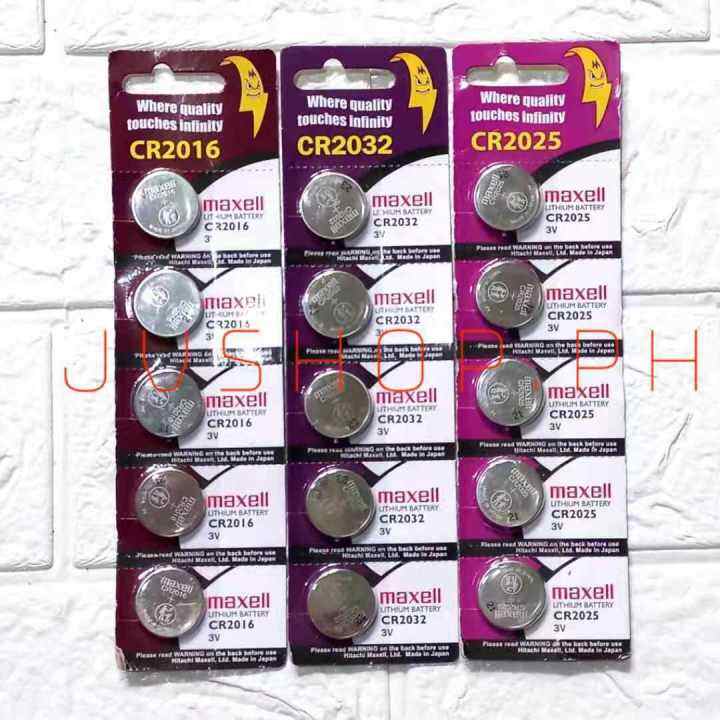 CR2032 CR2025 CR2016 Original Maxell Lithium Coin Cell Battery 3V Japan