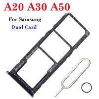 1เซ็ตใหม่คู่ไมโครซิม SD การ์ดเครื่องอ่านที่ใส่ถาด A505FN สำหรับ Galaxy A20 A30 A305F A305 A50 A505 A505F A505FM