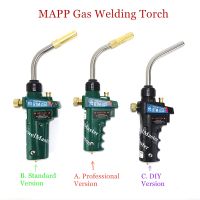 ◙◈ Braze Welding Torch MAPP Propane Gas Torch Piezo Trigger Ignition CGA600 Copper Aluminum Heating Solder Burner