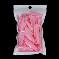 24/100 Pcs Solid Color False Nails Long Coffin Fake Nails Nails Art UV Acrylic Manicure Full Nail Art Tips Press On Nails