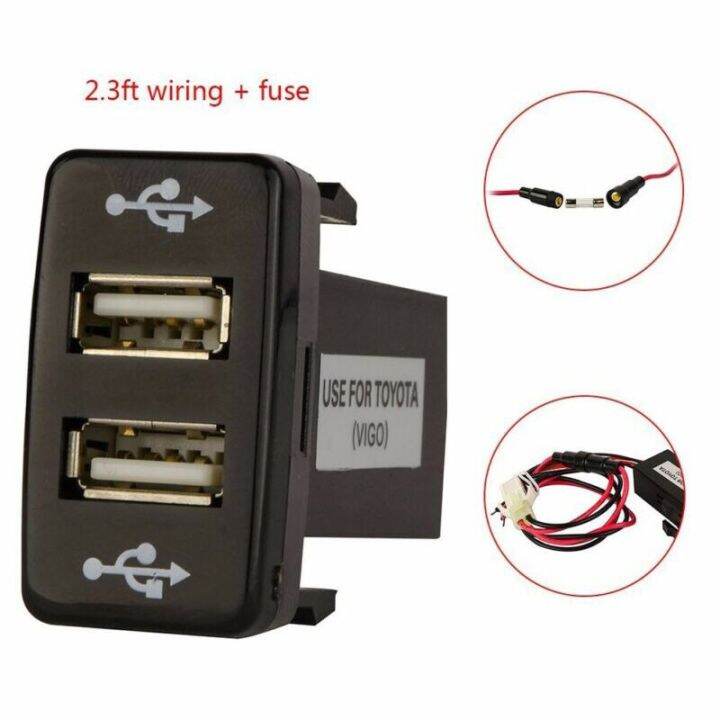 Car 2-Port Fast Usb Charger For Toyota Suv Fj Land Cruiser Fortuner ...