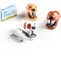 Cute Kawaii Cartoon Dog Shape Stapler Set Paper Binding Binder School Office Supplies Stationery Engrapadora Papeterie Staplers Punches