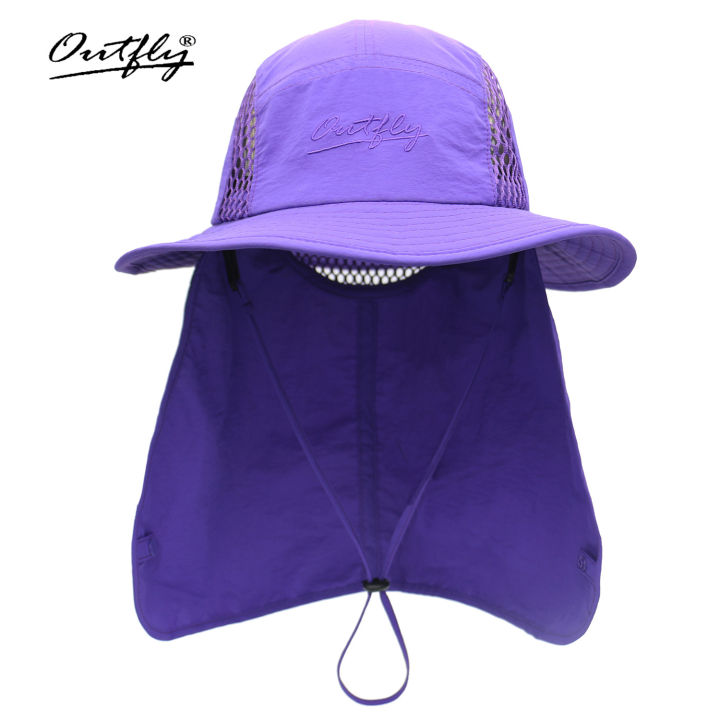 cw-cross-border-spring-and-summer-new-neck-protection-integrated-bucket-hat-mens-outdoor-sports-sunhat-fishing-sun-hat-shawl-hat