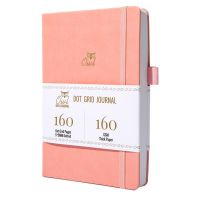 BUKE 5X5mm Journal Dot Gird Notebook 160 Pages, Size 5.7X8.2 Inch, 160Gsm Ultra Thick Bamboo Paper DIY Bujo Planner