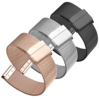 （Bar watchband）สายนาฬิกาสำหรับ DW Fossil Huawei Huami Samsung Armani Milanese,สายสเตนเลสสตีล14มม. 16มม. 18มม. 19มม. 20มม. 22สายรัดข้อมือโลหะ