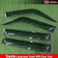 กันสาด คิ้วกันสาด  prado land cruiser 1995 1996 19971998 1999 สีดำ   ของใหม่