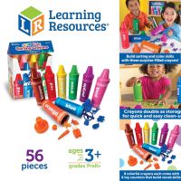 Learning Resources Rainbow Sorting Crayons 56 ชิ้น, Ages 3+ Kids ราคา 2,290 บาท