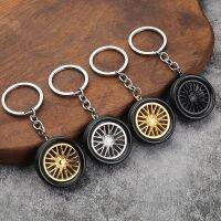 Pvc Rubber Cute Cartoon Tire Keychain Creative Car Lovers Book Bag Keychain Pendant For Man Temperament Fashion Keychains Gift Key Chains