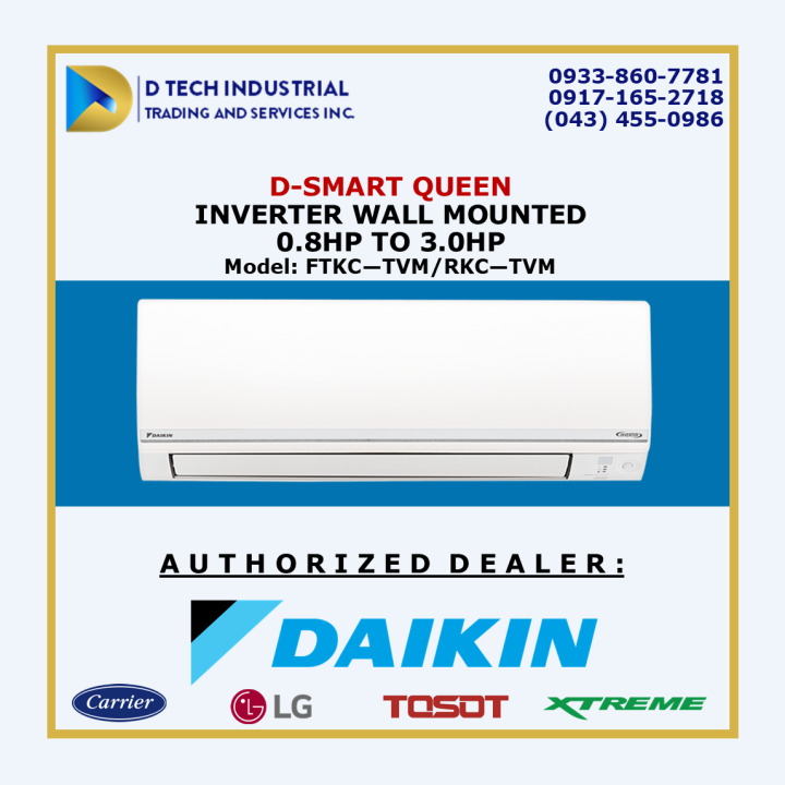 Daikin Hp D Smart Queen Inverter Wall Mounted Aircon Ftkc Tvm Lazada Ph