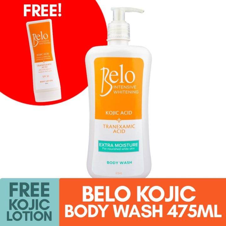 Belo Kojic Extra Moisture Body Wash 475mL Kojic Lotion 100mL Lazada PH