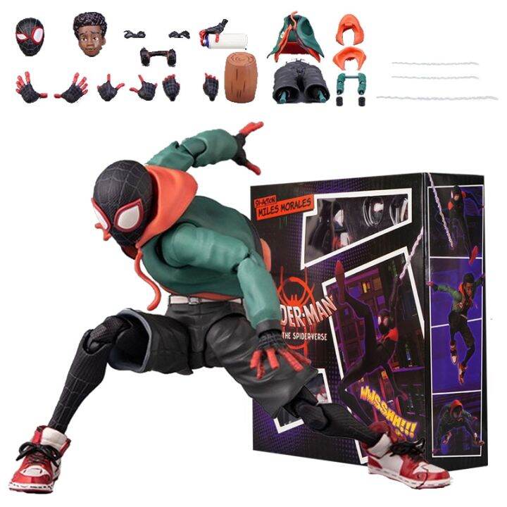 Spiderman Model Sentinel Marvel Sv Action Miles Morales Figure Spider ...