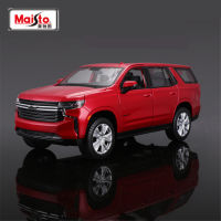 Maisto 1:26 2021 Chevrolet Tahoe SUV จำลองรถ Diecast โลหะ Off-Road ยานพาหนะคอลเลกชันเด็กรถของเล่น Gifts888