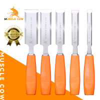 MUSCLE COW สิ่วช่างไม้ ด้ามไฟเบอร์อย่างดี มี 5 ขนาด สิ่วเจาะไม้ สิ่วแกะสลักไม้ สิ่วงานไม้ สิ่วกลึงไม้ สิ่วช่างไม้