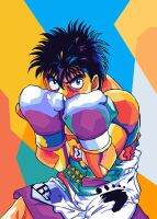 โปสเตอร์ Hajime No Ippo Jepun Kartun อนิเมะ Gambar Komik Seni Hiasan Ding Rumah-Lukisan Kanvas Cetak