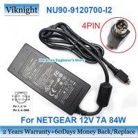 Charger Adaptor แล็ปท็อป NU90-9120700-I2ของแท้12V 7A 84W สำหรับ Netgear NAS RN 10400 330-10363-02แหล่งจ่ายไฟที่4PIN รับประกันสองปี