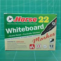 ปากกาไวท์บอร์ดตราม้า Horse Whiteboard Marker H-22 หมึกสีเขียว (1กล่อง/12ด้าม) ขนาดหัวปากกา 2 มม. สีหมึกลบได้บนพื้นผิวลื่น (Non-Permanent) สามารถเขียนได้บนกระดานไวท์บอร์ด แก้ว และพื้นผิวที่ไม่มีรูพรุน CCHAITIP STATIONERY เครื่องเขียน อุปกรณ์สำนักงาน ออฟฟิศ