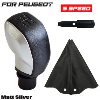 สำหรับ Peugeot 206 Citroen C2 C3 C4 Sega Senna Elysee Picasso Shifter Boot กรณีเกียร์ Shift Knob Head Lever รถอุปกรณ์เสริม