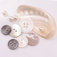 10Pcs Natural Pearl Shell ปุ่มสำหรับเสื้อผ้าเย็บอุปกรณ์เสริม Scrapbooking DIY หัตถกรรมตกแต่งเสื้อผ้ารอบปุ่มเชลล์-sheguaecu