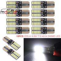 MovFlax 220Lm 10x 4.8W T10 4014 24SMD LED ด้านอัตโนมัติไฟท้ายอ่านหนังสือหลอดไฟรถยนต์สัญญาณไฟ