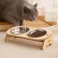 Feeder Singledouble Cat ชามอาหาร Anti-Knockover Dog Water Feeding Container สำหรับสัตว์ขนาดเล็ก Katzenfutter Schüssel