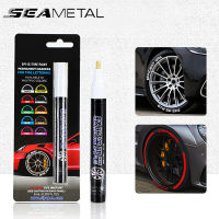 SEAMETAL ปากกาสีเพนท์กราฟิตี้ยางรถยนต์ วงล้อรถยนต์สีปากกาทำเครื่องหมายถาวรกันน้ำไม่ซีดจางซ่อมแซมตัวอักษรยางรถยนต์