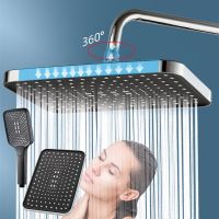 4 Mode Adjustable Shower Head High Pressure Water Saving Shower Mixer with Self-cleaning One-Key Cut Shift Bathroom Accessories Showerheads