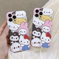 เคสโทรศัพท์ซิลิโคนนิ่มลายการ์ตูน Hello Kitty My Melody Cinnamoroll เคสโทรศัพท์มือถือ Pochacco Pompurin สำหรับ iPhone 14 Pro Max 13 Pro Max เคสด้านหลังสำหรับ iPhone 12 Pro Max 11