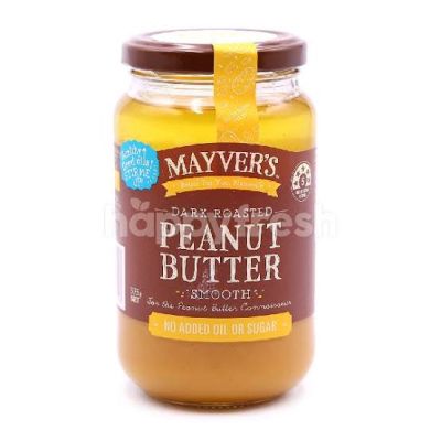 Items for you 👉 Mayvers dark peanut butter 375 g. เนยถั่วดาร์กสมูท สินค้านำเข้าจากออสเตรเลีย