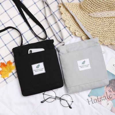 【hot sale】ஐ C16 New product canvas bag simple style small bag womens shoulder messenger bag