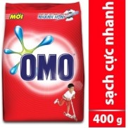 Combo 2 gói bột giặt Omo 400g hệ bọt thông minh - xà bông giặt đồ omo