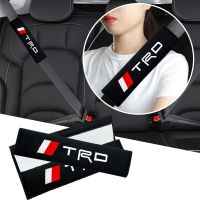 2pcs Car Seat Belt Covers Cotton Shoulder Pads For Toyota TRD Corolla E150 Camry 40 70 Rav4 Mark2 Land Cruiser 200 Accessories Seat Covers