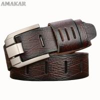 Men Genuine Leather Belt Male High Quality Belt Male Strap Luxury Pin Buckle Fancy Vintage Jeans Dropshipping