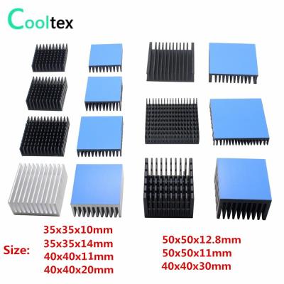 7 model Aluminum Heatsink Heat Sink Radiator Cooling cooler For Electronic Chip IC LED computer With Thermal Conductive Tape Adhesives Tape