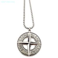 Stone Island Necklace Cross Compass Necklace Tide Brand Pendant Pendant Men And Women Couple Matching