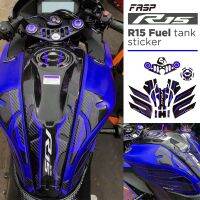 สำหรับYAMAHA YZF R15 V3 YZF-R15 V3รถจักรยานยนต์5Dคาร์บอนสติ๊กเกอร์ไฟเบอร์การใช้ถังถังPad Protectorถังแก๊สฝาครอบGripชุดBody Custom Racing Decalอุปกรณ์เสริม