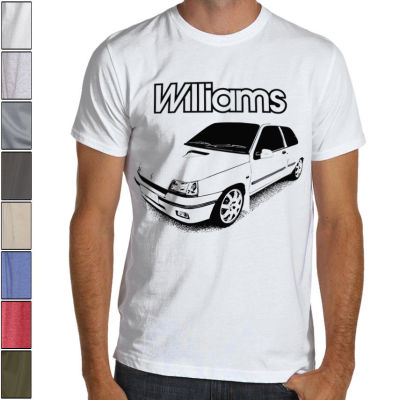 Kaus Pria Gaya Musim Panas Kaos Mobil Perancis Clio Rs Williams 16S Kaus Katun Lembut Premium Cetakan Digital S-3Xl Multiwarna S-4XL-5XL-6XL