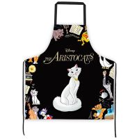 [TIN Household Products] Disney The Aristocats Marie ครัวผ้ากันเปื้อนทำอาหารโพลีเอสเตอร์กันน้ำมันสำหรับผู้หญิงผ้ากันเปื้อนครัว