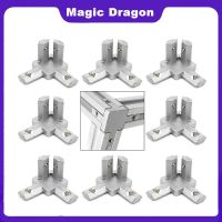 10Pcs 3-Way End Corner Bracket Connector for European Standard Aluminum Extrusion Profile 2020 3030 4040 Series Slot with Screws