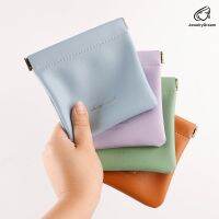 INS สีลูกกวาดสไตล์หนัง PU แบบพกพา Dompet Koin กระเป๋าใส่หูฟัง Travel Mini ต่างๆเครื่องสำอางค์ลิปสติกกระเป๋าเก็บของ