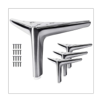 Cabinet Metal Feet Modern Furniture Feet for Cabinet Sofa Table Chair Bed Dresser Wardrobe Riser Replacement