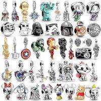 NewStar Wars and Disney Collection 925 Silver Beads for Original Pandora Bracelet Necklace DIY Jewelry Jewelry Making