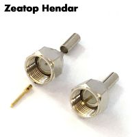 2Pcs F Male Plug Straight Crimp RG179 RG174 LMR100 RG316 RF Coaxial Cable Connector