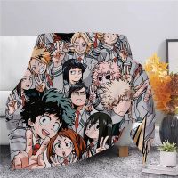 Anime My Hero Academia Flannel Blanket 3D Print Izuku Midoriya Hiking Picnic Blanket Sherpa Blanket Throw Blanket