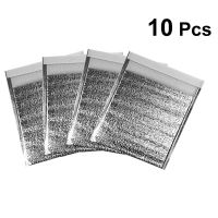 【CC】 10PCS Disposable Insulation Thick Aluminum Foil Food Fast Keeping Take Out with Sticker