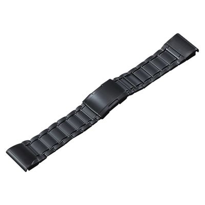 สำหรับ Garmin Tactix 7 Pro/fenix 7X/6X Pro 26Mm สายนาฬิกาข้อมือเหล็กไทเทเนียมห้าเม็ด (สีดำ)