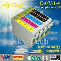 หนึ่งชุดบวกหนึ่งตลับหมึกที่รองรับ Bk สำหรับ T0731-T0734สำหรับ Epson C79 C90 C92 C110 Cx3900 Cx3905 Cx4905 Cx4900ฯลฯ...