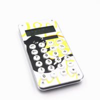 Pocket Cute Mini Calculator Keychain 8 Digits Display School Calculadora Portable with Maze Game On The Back Calculators