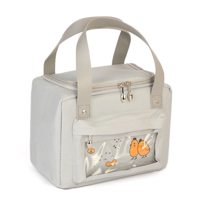 Multi Ftion กล่องอาหารเช้าแบบพกพา Picnic Travel Cooler Lh กระเป๋าแฟชั่น Ctue กระเป๋าผู้หญิงกระเป๋าถือกันน้ำสามารถกำหนดเองได้