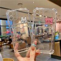 เคสการ์ตูนใช้ได้กับ Compatible for iPhone 13 7/8 12 XS ซิลิโคนใส Cover